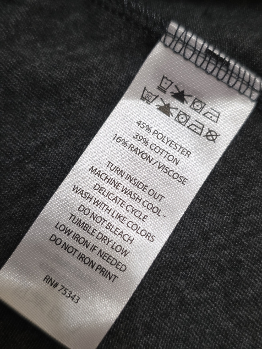 Tahari Dark Gray "Strong" Graphic Tee - Women Size Medium - Picture 7 of 7